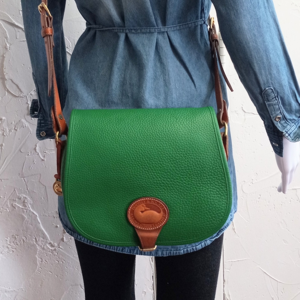 Dooney & Bourke Vintage, 1992, AWL Western Saddle Bag, Medium Size - Picture 11 of 14